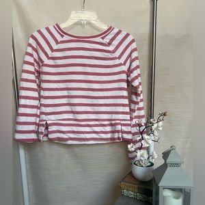 MERONA RED AND WHITE LONG SLEEVE TOP!